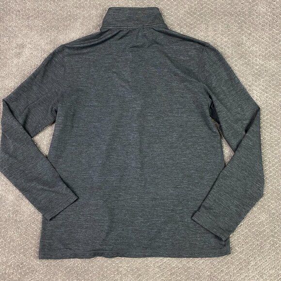 Marine Layer Cisco Meraki 1/4 Zip Pullover Men's Medium Charcoal Performance - Picture 6 of 13